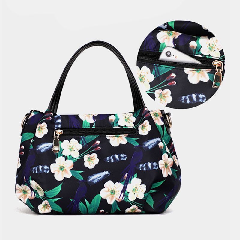 Kvinder Mode Flower Håndtaske Printet Crossbody Taske