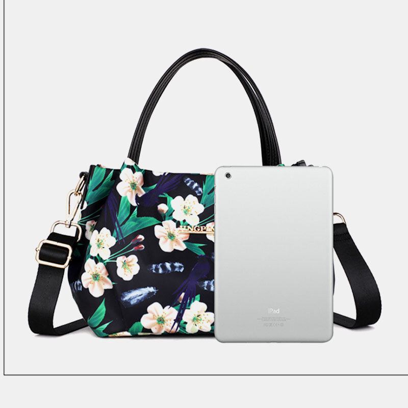 Kvinder Mode Flower Håndtaske Printet Crossbody Taske