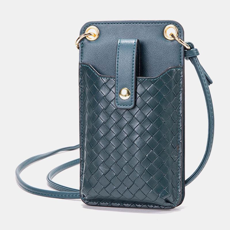 Kvinder Pu Læder Anti-tyveri Multi-card Slot Kortholder 6.5 Tommer Telefontaske Crossbody Taske Skuldertaske