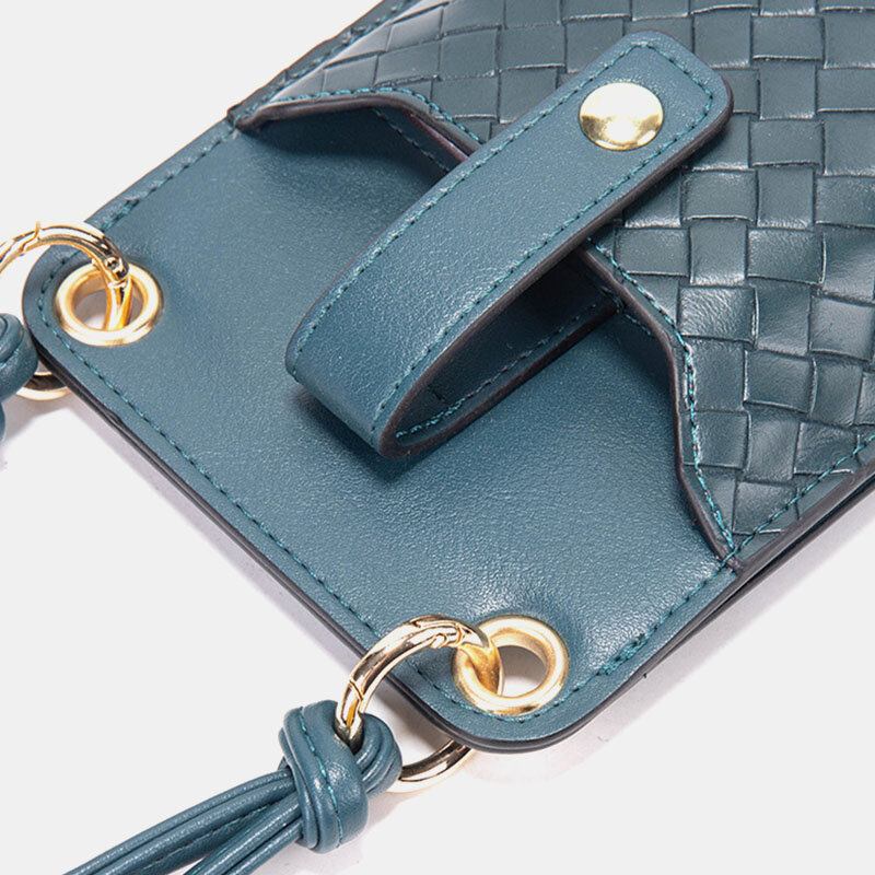 Kvinder Pu Læder Anti-tyveri Multi-card Slot Kortholder 6.5 Tommer Telefontaske Crossbody Taske Skuldertaske