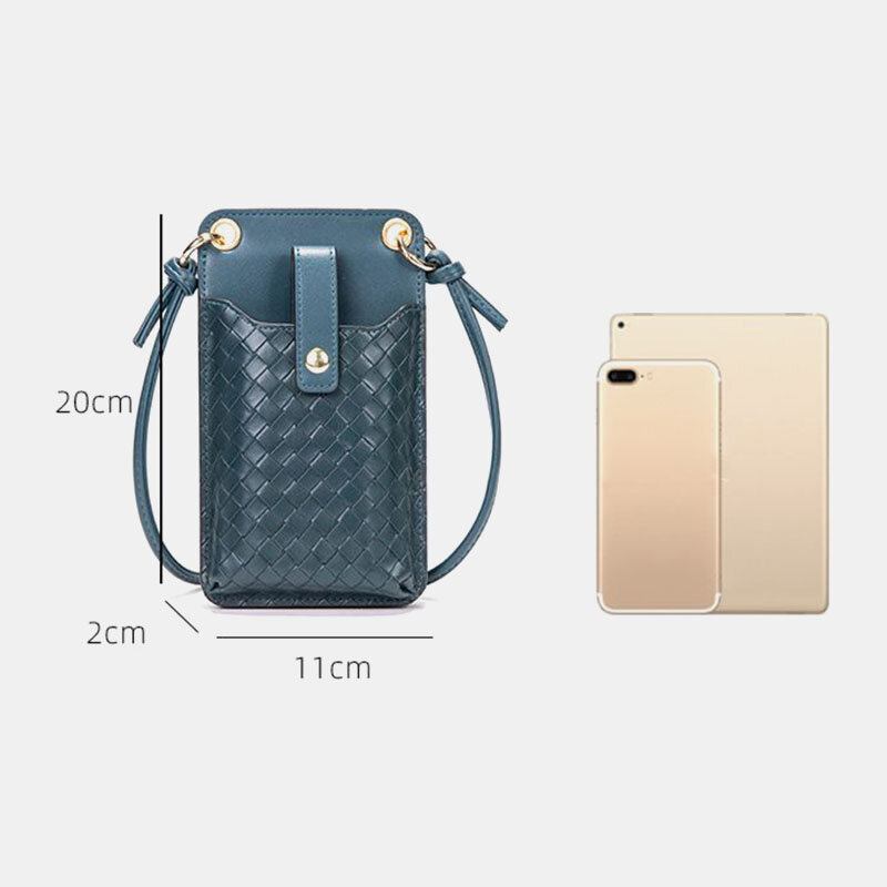 Kvinder Pu Læder Anti-tyveri Multi-card Slot Kortholder 6.5 Tommer Telefontaske Crossbody Taske Skuldertaske