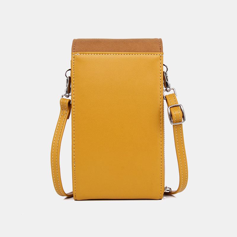 Kvinder Pu Læder Multi-bære Mode Casual Telefon Taske Cross Body Taske