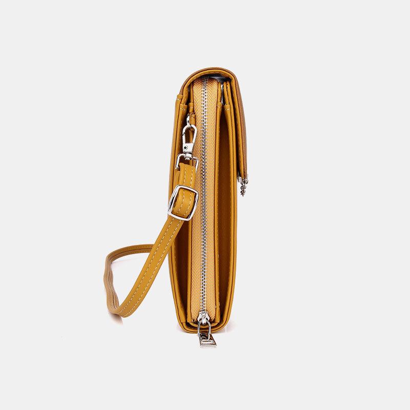 Kvinder Pu Læder Multi-bære Mode Casual Telefon Taske Cross Body Taske