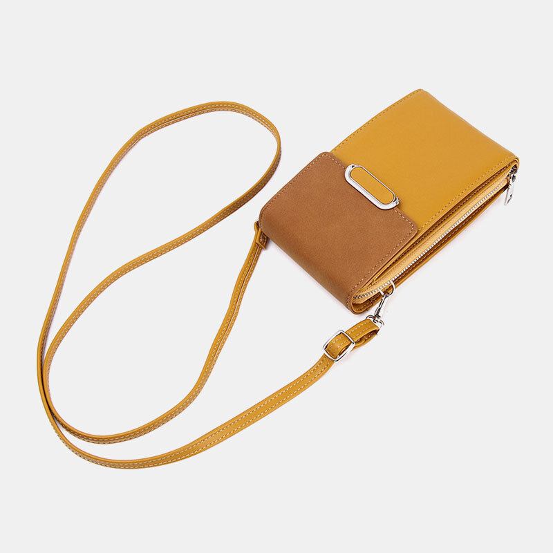 Kvinder Pu Læder Multi-bære Mode Casual Telefon Taske Cross Body Taske