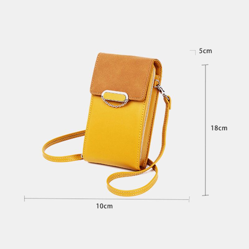 Kvinder Pu Læder Multi-bære Mode Casual Telefon Taske Cross Body Taske