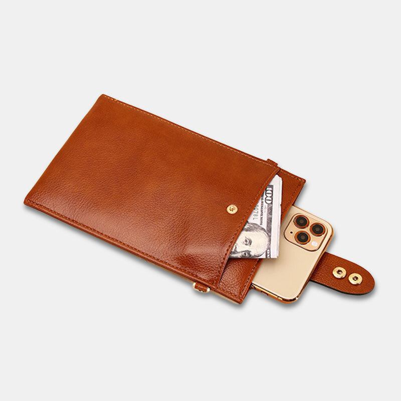 Kvinder Pu Læder Retro 6.3 Tommer Telefontaske Mini Multi-card Slot Crossbody Tasker Skuldertaske