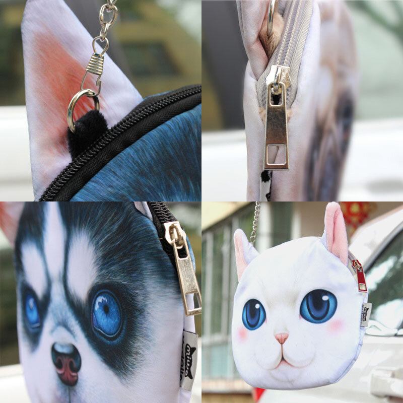 Kvinder Tegneserie 3d Cat Head Personality Sød Skuldertaske Crossbody Taske