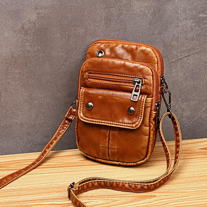 Kvinder Vintage Lille Skuldertaske Crossbody-taske Telefontaske