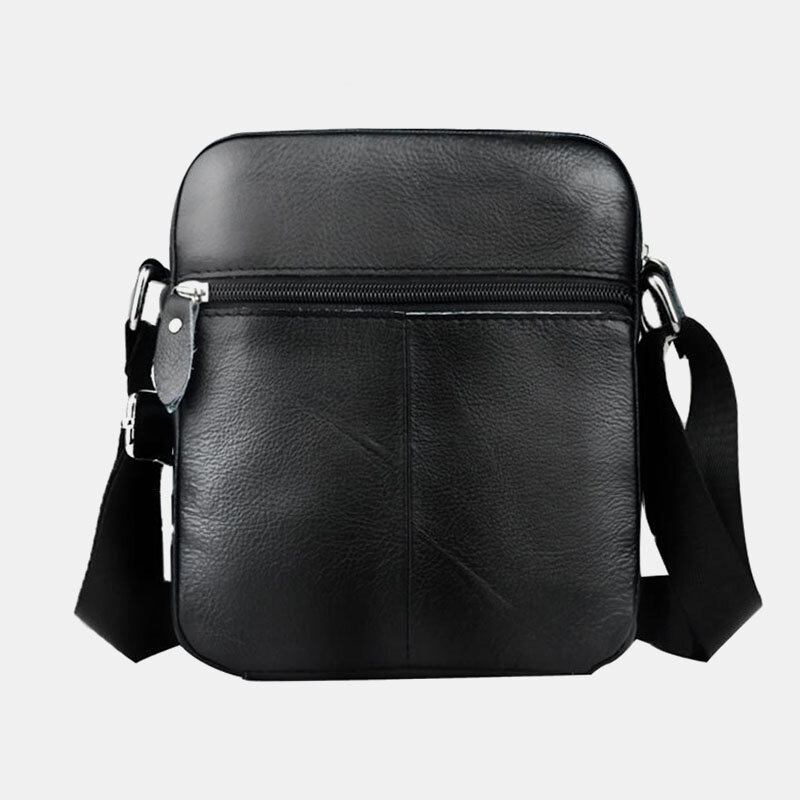 Mænd Ægte Læder Vandtæt Multifunktion Anti-tyveri Casual Crossbody Taske Skuldertaske