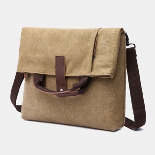 Mænd Canvas Anti-tyveri Vandafvisende Vintage Messenger Taske Skuldertaske Crossbody Taske Håndtaske