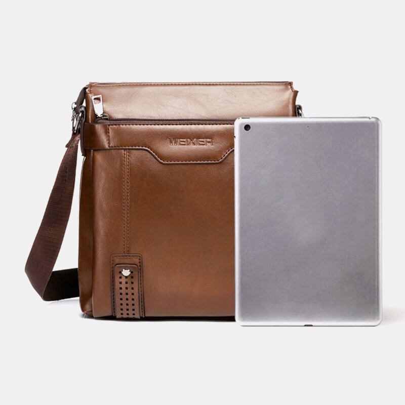 Mænd Large Capacity Crossbody Tasker Med Flere Lommer Casual Slidbestandig 6.5 Tommer Telefontaske Messenger Taske Skuldertaske