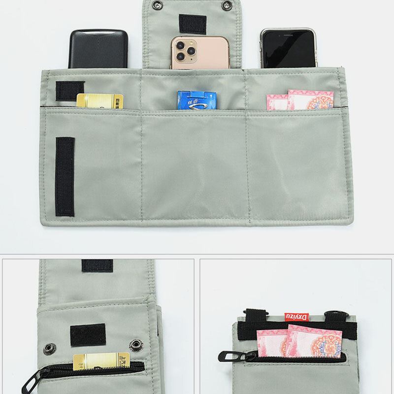 Mænd Multi-bære Udvidelig Multifunktion Vandtæt Afslappet Telefontaske Crossbody Taske Sling Bag