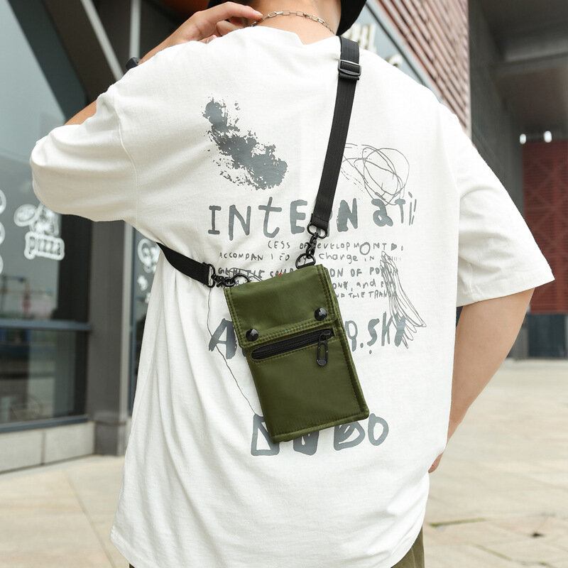 Mænd Multi-bære Udvidelig Multifunktion Vandtæt Afslappet Telefontaske Crossbody Taske Sling Bag