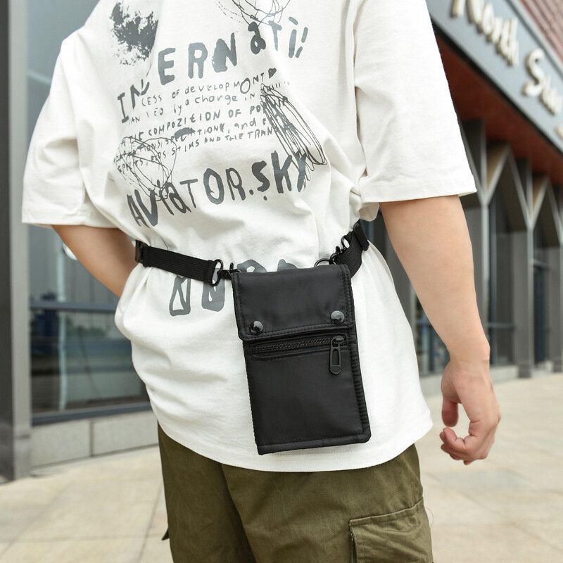 Mænd Multi-bære Udvidelig Multifunktion Vandtæt Afslappet Telefontaske Crossbody Taske Sling Bag