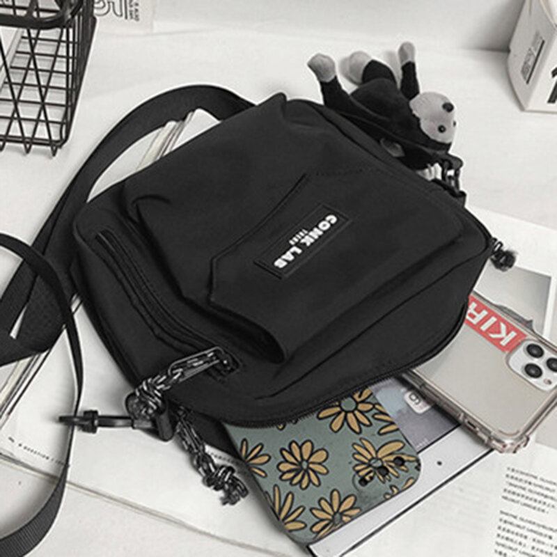 Mænd Nylon Hip-hop Åndbar All-match Crossbody Taske Skuldertaske