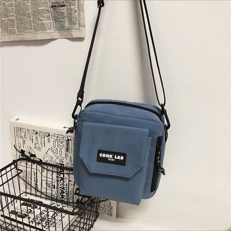 Mænd Nylon Hip-hop Åndbar All-match Crossbody Taske Skuldertaske