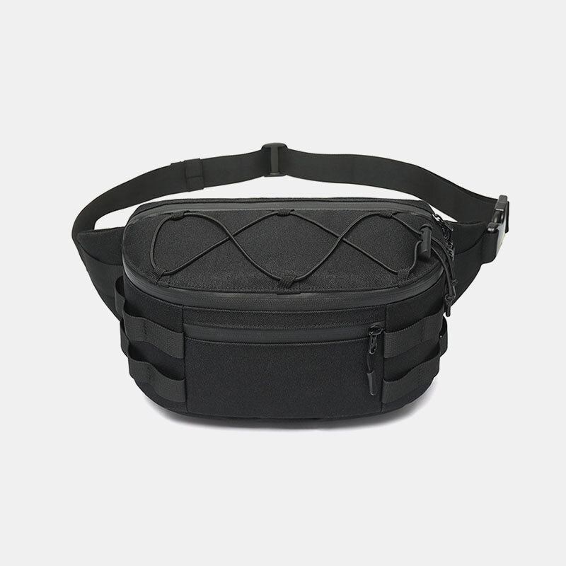 Mænd Oxford Multi-bære Anti-tyveri Multi-lomme Vandtæt Casual Crossbody Taske Brysttaske Sling Bag