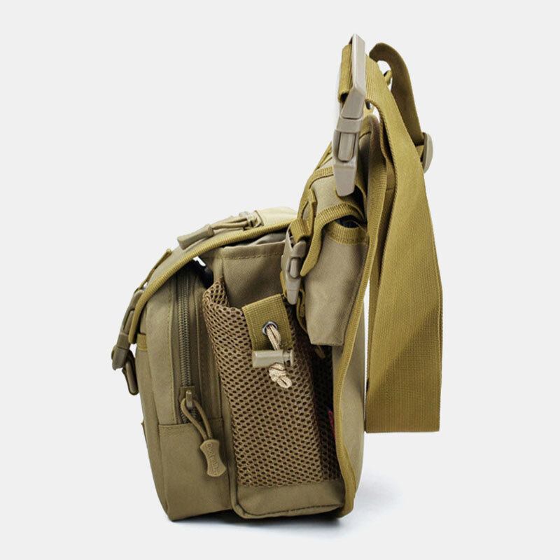 Mænd Oxford Udendørs Ridning Sport Camo Vandtæt Crossbody-taske Med Stor Kapacitet Taljetaske Sadeltaske