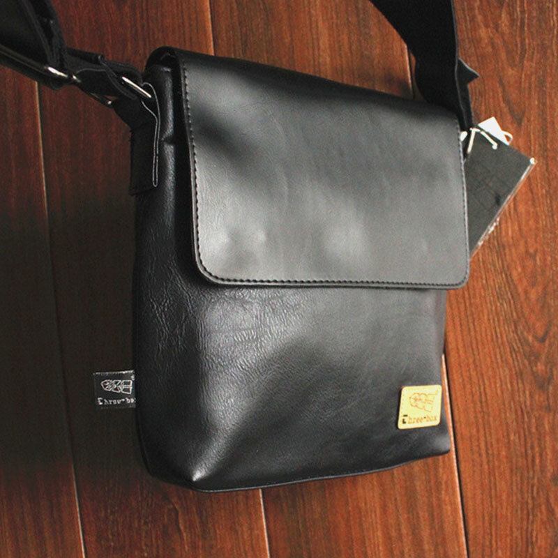 Mænd Pu Leahter Ryg Anti-tyveri Lomme Crossbody Tasker Casual 6.5 Tommer Telefontaske Messenger Taske Skuldertaske Rejsetaske