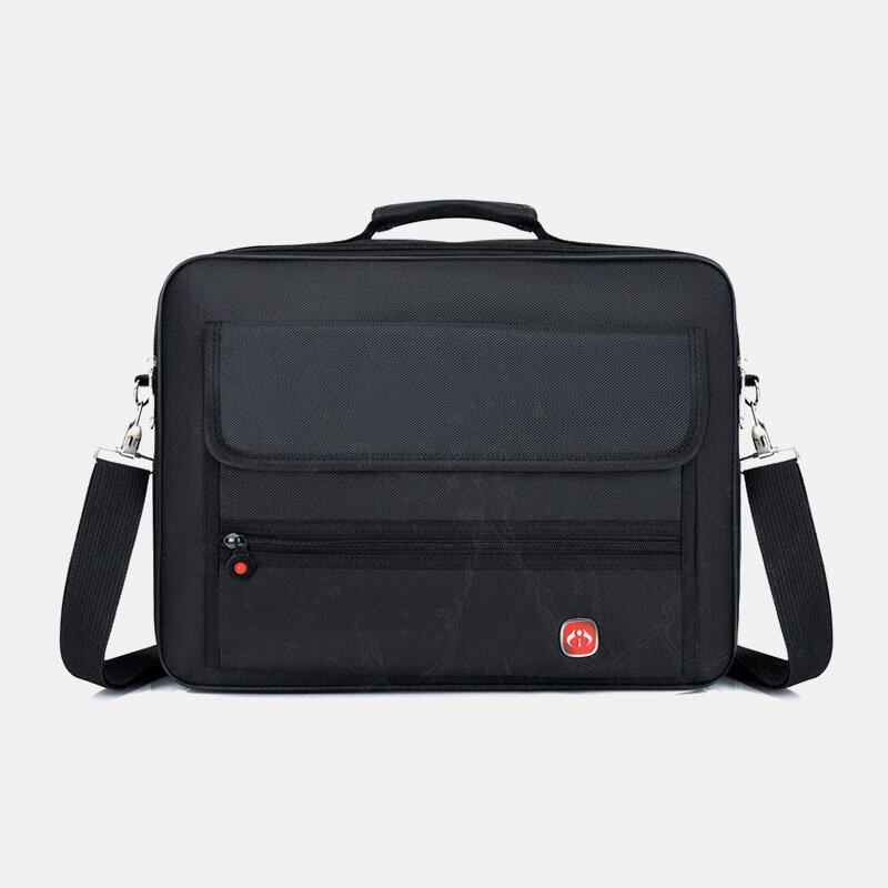 Mænd Vandtæt Slidbestandighed Business 15.6 Tommer Bærbar Taske Med Stor Kapacitet Briefcase Crossbody Taske