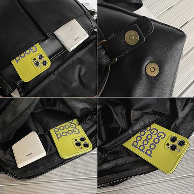 Uniseksuel Kunstlæder Vintage Stor Kapacitet Multi Slot Messenger Taske Holdbar Crossbody Taske