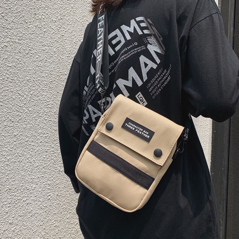 Unisex Nylon Mini Mode Afslappet Udendørs Hip-hop Crossbody Taske Skuldertaske