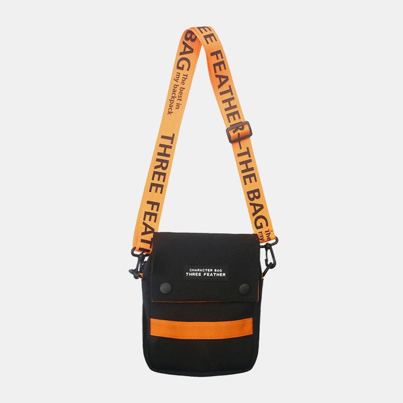 Unisex Nylon Mini Mode Afslappet Udendørs Hip-hop Crossbody Taske Skuldertaske