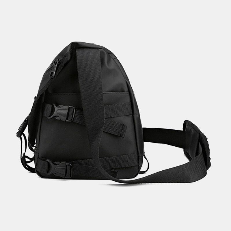 Unisex Stor Kapacitet Ryg Anti-tyveri Lomme Crossbody Tasker Minimalistisk Spænde Nylon Messenger Taske Skuldertaske