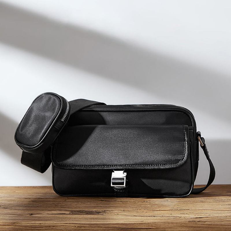 Unisexual Oxfords Cloth Casual Messenger-taske Med Stor Kapacitet Holdbar Justerbar Rem Crossbody-taske