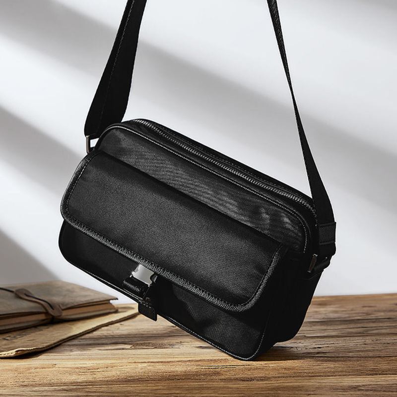 Unisexual Oxfords Cloth Casual Messenger-taske Med Stor Kapacitet Holdbar Justerbar Rem Crossbody-taske