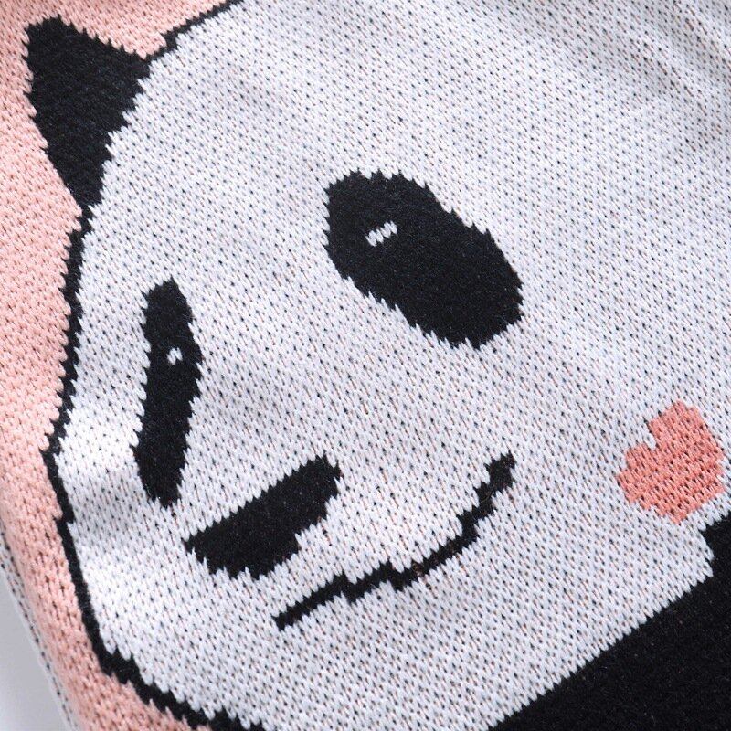 Vinter-ol Beijing 2022 Cute Panda Printing Håndtaske Polyester Fiber Stor Kapacitet Vandtæt Skuldertaske Indkøbstaske