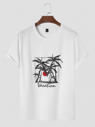 Mænd Seaside Scenery Grafisk Hawaii-stil Blød Åndbar T-shirt Med Alt Sammen