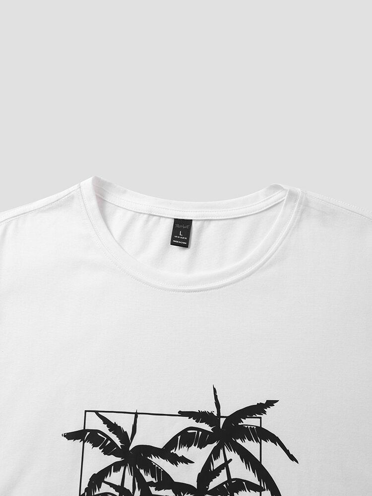 Mænd Seaside Scenery Grafisk Hawaii-stil Blød Åndbar T-shirt Med Alt Sammen