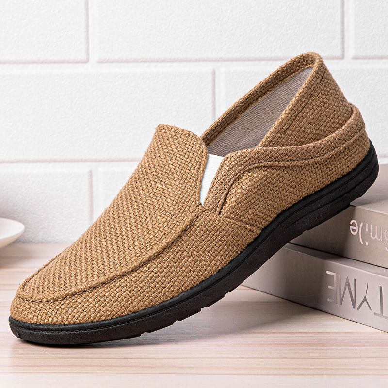 Bærbare Slip On Soft Soled Loafers Sko Til Mænd