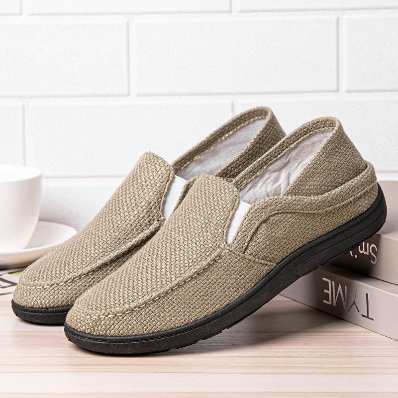 Bærbare Slip On Soft Soled Loafers Sko Til Mænd