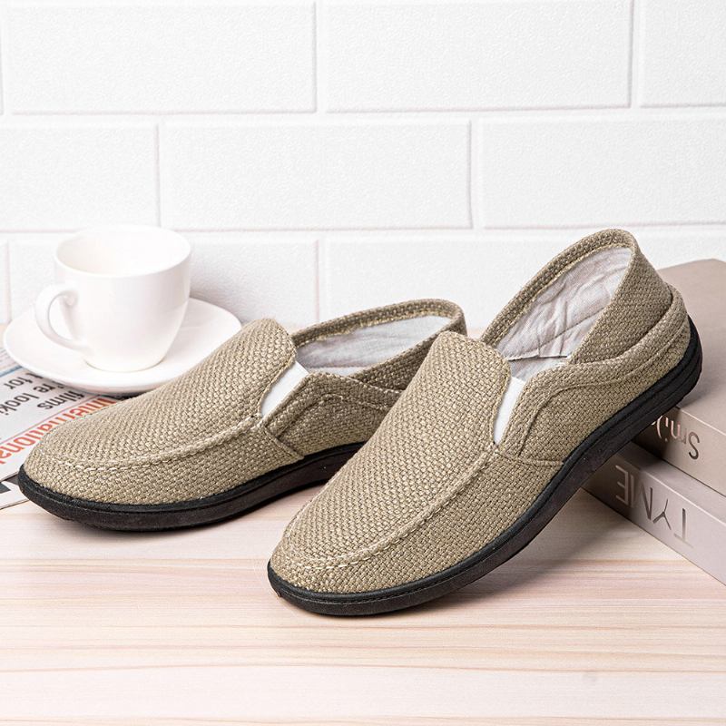 Bærbare Slip On Soft Soled Loafers Sko Til Mænd