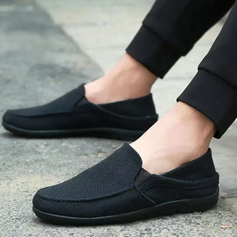 Bærbare Slip On Soft Soled Loafers Sko Til Mænd