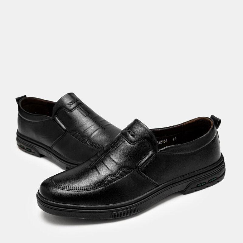 Mænd Åndbar Gummisål Slip On Casual Business Sko