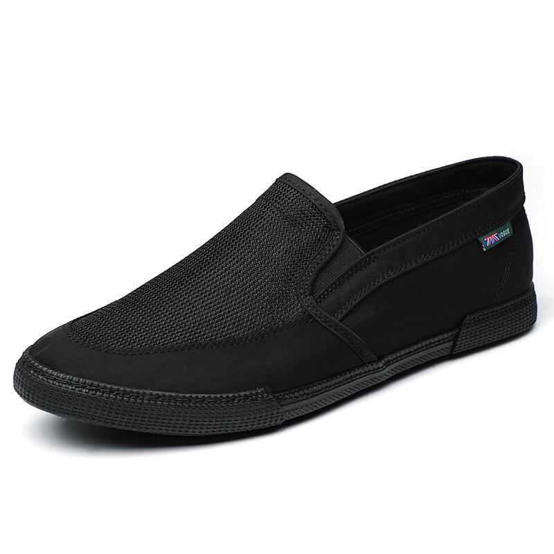 Mænd Åndbar Is Silke Skridsikker Behagelig Blød Sål Slip On Solid Casual Court Sko