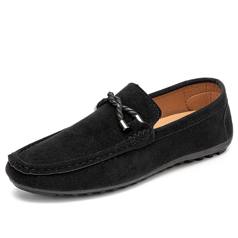 Mænd Bløde Såler Kørelærred Slip On Casual Loafers Sko