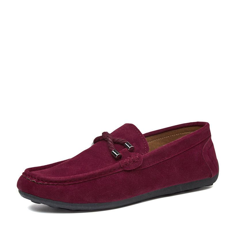 Mænd Bløde Såler Kørelærred Slip On Casual Loafers Sko