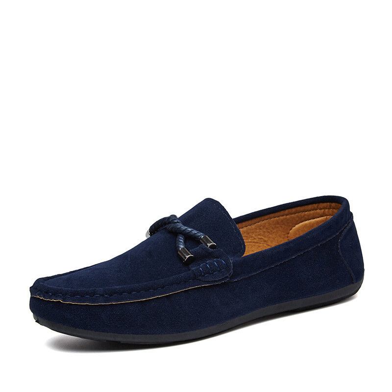 Mænd Bløde Såler Kørelærred Slip On Casual Loafers Sko