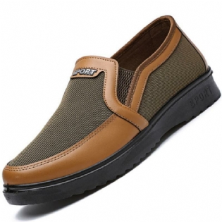 Mænds Splejsning Gammel Beijing Style Store Slip-on Casual Stof Sko