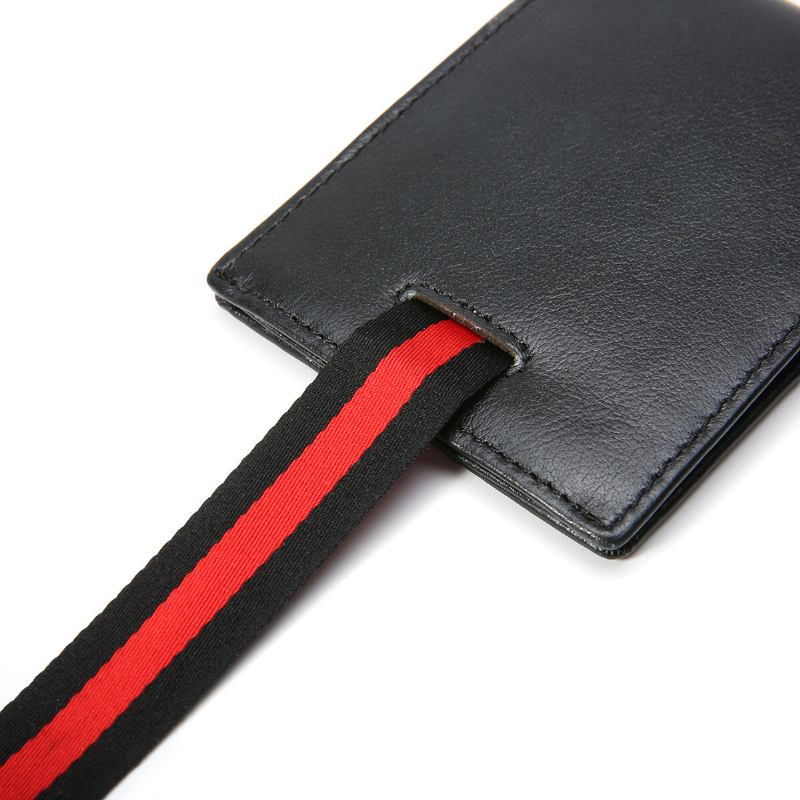 Mænd Slim Bifold Rfid Blokering Tegnebøger Retro Casual Ægte Læder Kort Multi-card Slot Kortholder Pengeclips