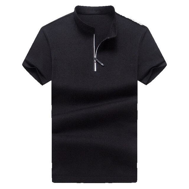 Mænd Kortærmede Slim Lapel Casual T-shirts