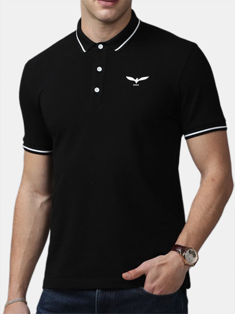 Mænds New Business Bomuld Kortærmet Broderede Golf Casual T-shirts