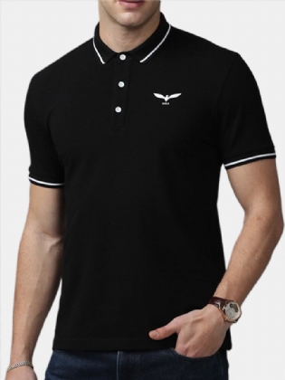 Mænds New Business Bomuld Kortærmet Broderede Golf Casual T-shirts