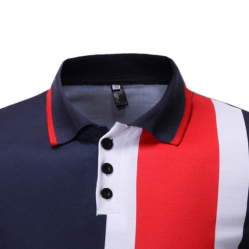 Muscle Fit Color Block Kortærmet Regular Golf Shirt