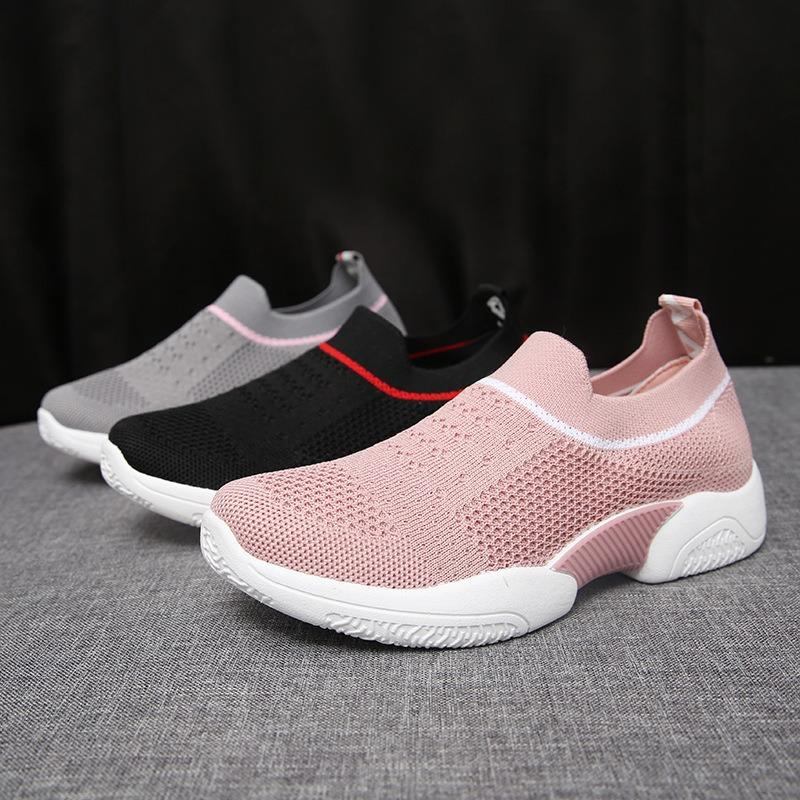 Dame Åndbare Sneakers Walking Slip On Sportssko