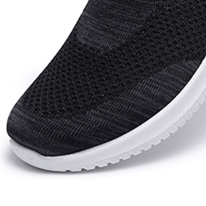 Dame Komfortable Mesh Slip On Mønster Sport Walking Sko